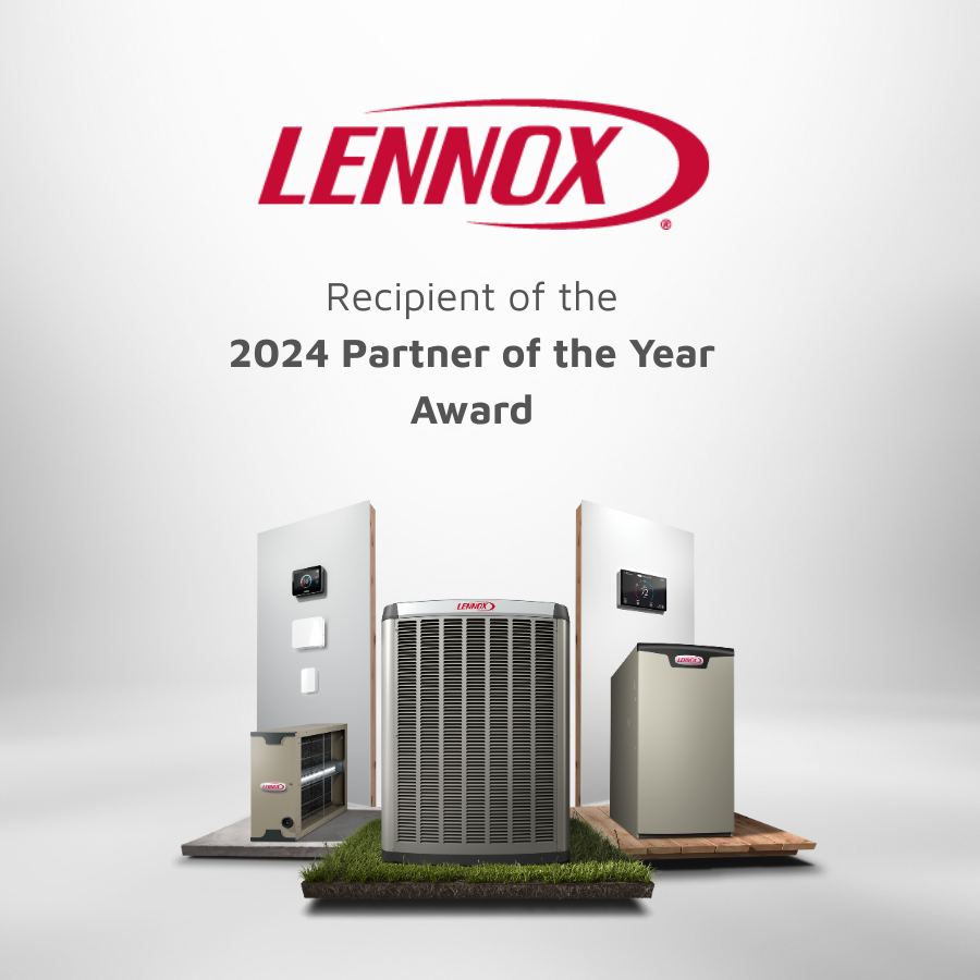 Partner of the Year Award_9x9 Recipient of the Lennox Centurion Award